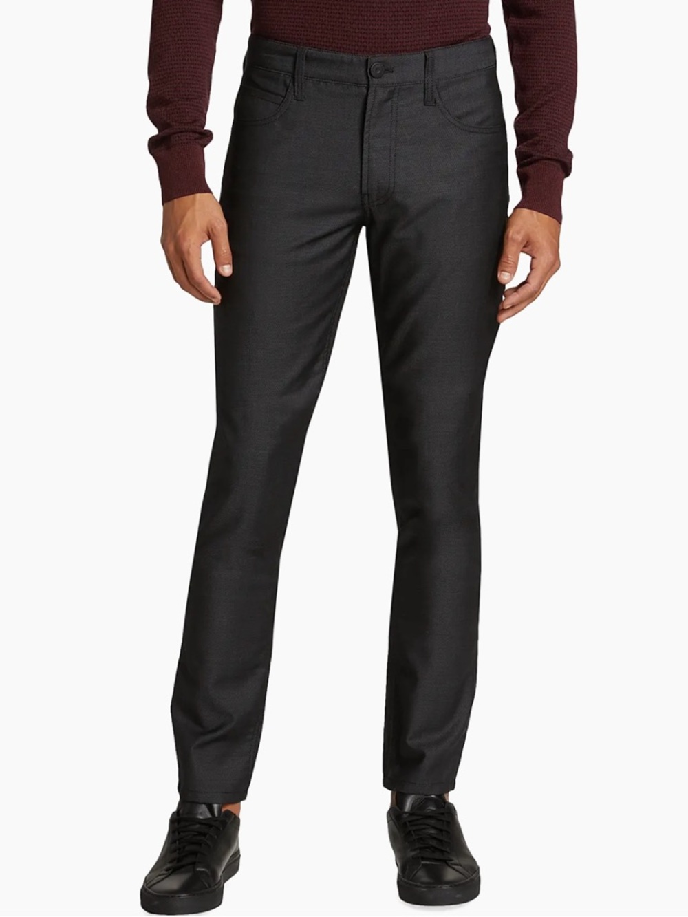 NWOT Emporio Armani Men’s 100% Virgin Wool five pocket trousers Charcoal Size 32